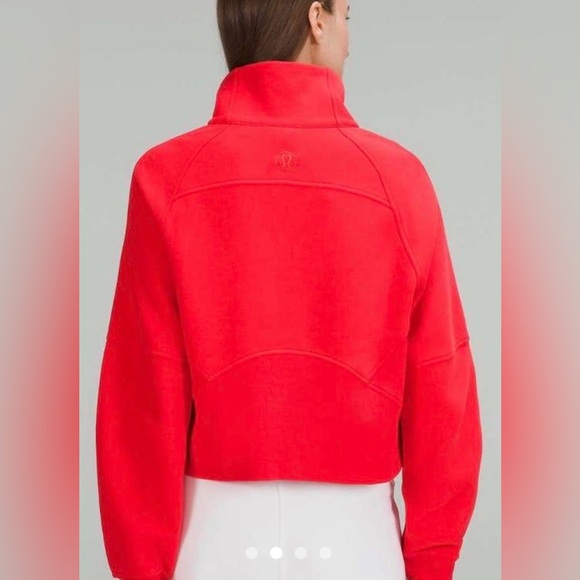 EUC Lululemon Cropped Scuba Funnel Neck - Picture 2 of 10